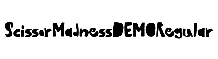 Scissor Madness DEMO Regular  font caratteri gratis