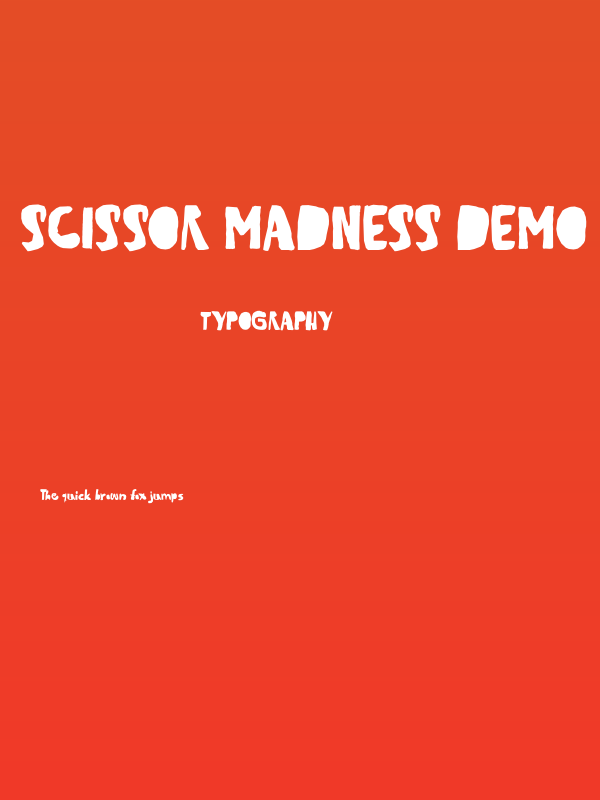 Scissor Madness DEMO Regular Poster