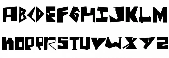 ScissorThree Шрифта ВЕРХНИЙ