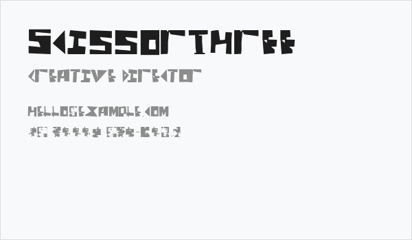 ScissorThree Business Card