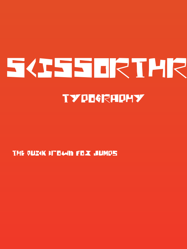 ScissorThree Poster