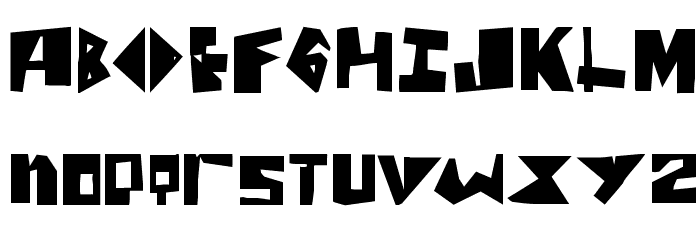 ScissorThree Font LOWERCASE