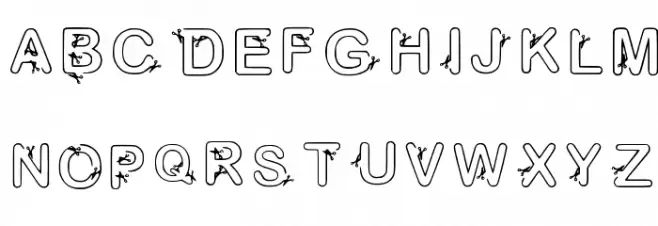 Scizzors Demo Regular Font Litere mari