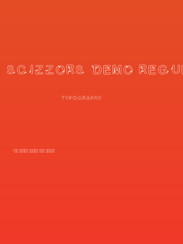 Scizzors Demo Regular Poster