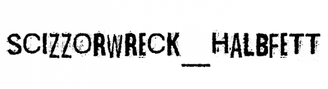 Scizzorwreck_Halbfett  Fuentes Gratis Descargar