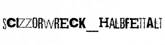 Scizzorwreck_HalbfettAlt  Fuentes Gratis Descargar