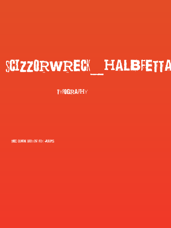 Scizzorwreck_HalbfettAlt Poster