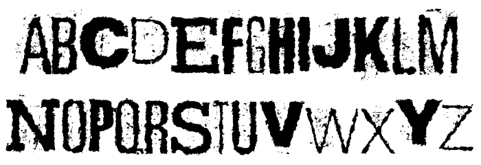 Scizzorwreck_HalbfettAlt Font LOWERCASE