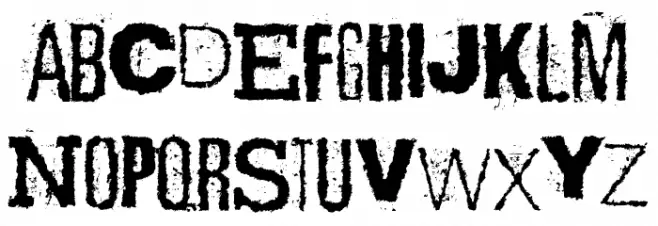 Scizzorwreck_HalbfettAlt 字体 小写