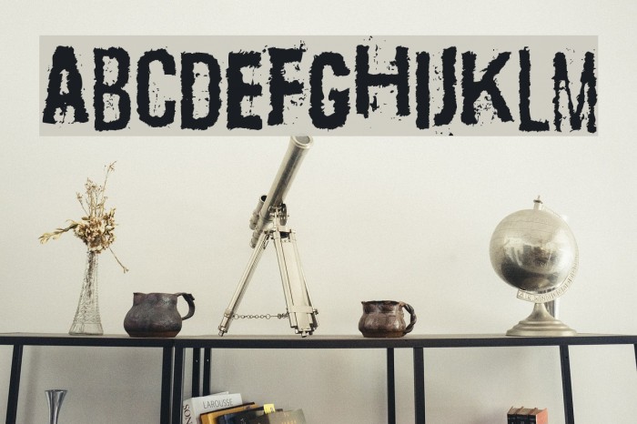 Scizzorwreck_Halbfett Schriftart examples