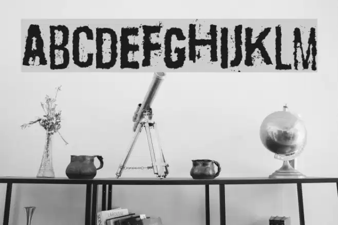 Scizzorwreck_Halbfett Font examples