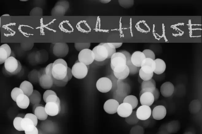 Sckoolhouse Schriftart examples