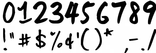 Scoder Hand Schriftart Anderer Schreiben