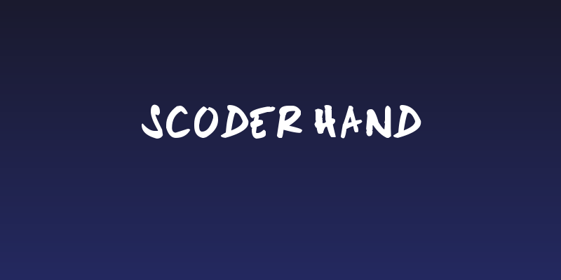 Scoder Hand Social Header
