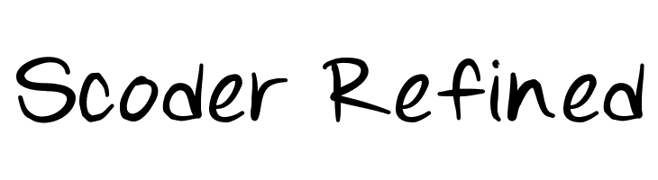 Scoder Refined  नि: शुल्क फ़ॉन्ट्स डाउनलोड