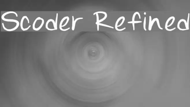 Scoder Refined フォント examples