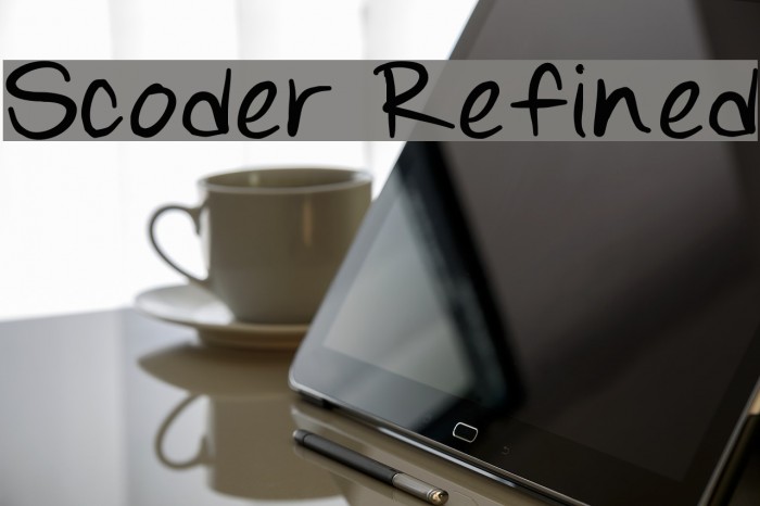 Scoder Refined フォント examples