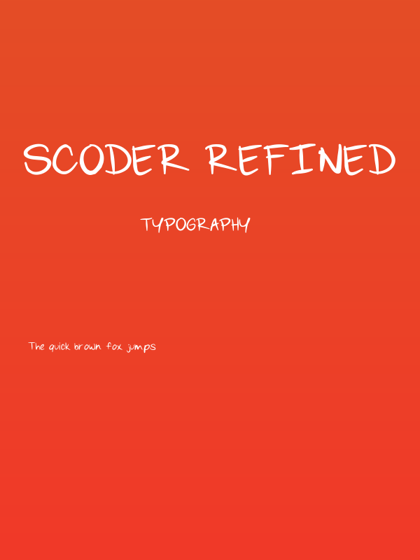 Scoder Refined Poster