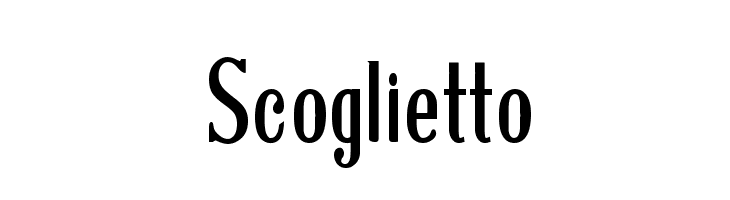 Scoglietto  नि: शुल्क फ़ॉन्ट्स डाउनलोड