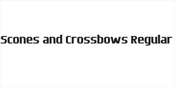 Scones and Crossbows Regular Logo