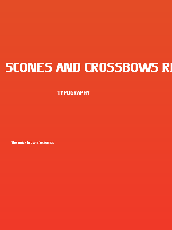 Scones and Crossbows Regular Poster