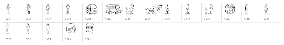 ScooBats Character Map
