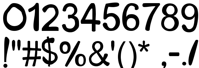 Scooby Doo Font OTHER CHARS