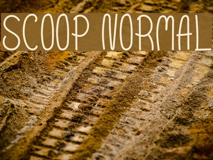 Scoop Normal Font examples