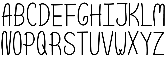 Scoop Normal Font LOWERCASE