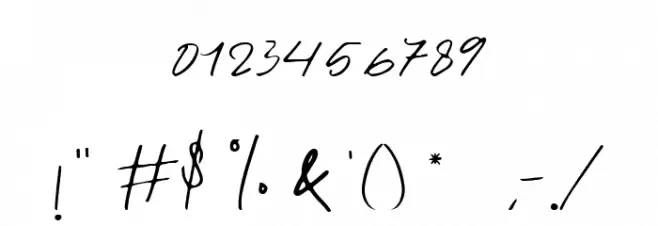 Scootish Font OTHER CHARS