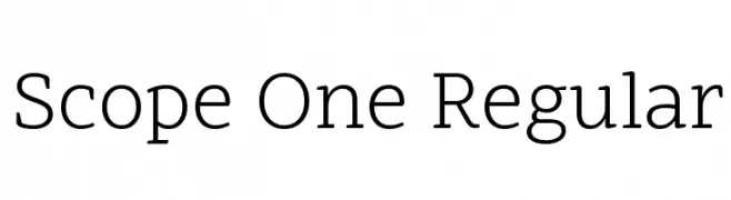 Scope One Regular  Fuentes Gratis Descargar