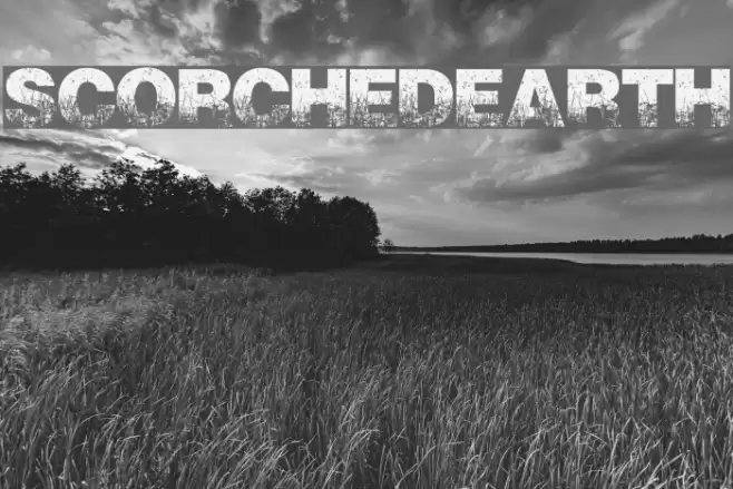 ScorchedEarth Font examples