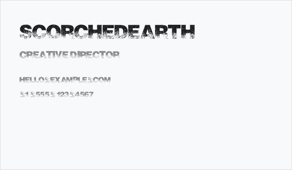 ScorchedEarth Business Card
