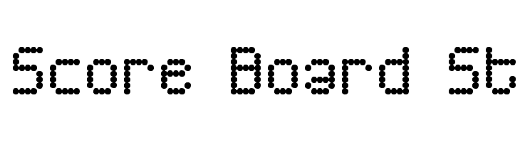 Score Board St Font