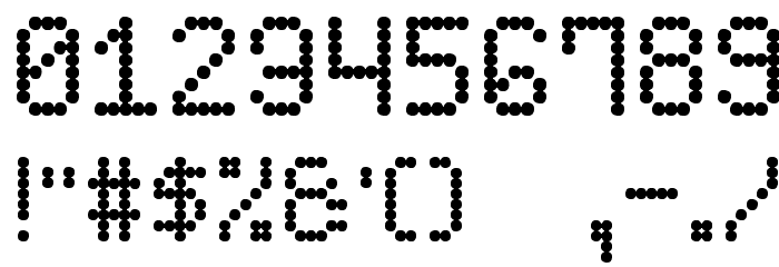 Score Board St Font OTHER CHARS