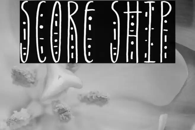 Score Ship Font examples