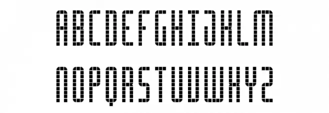 Scoreboard LED Regular Fonte MAIÚSCULAS