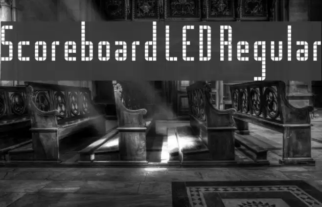 Scoreboard LED Regular Font examples
