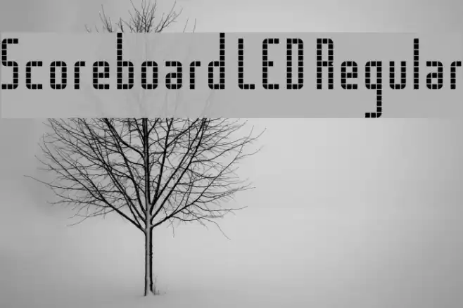 Scoreboard LED Regular Font examples