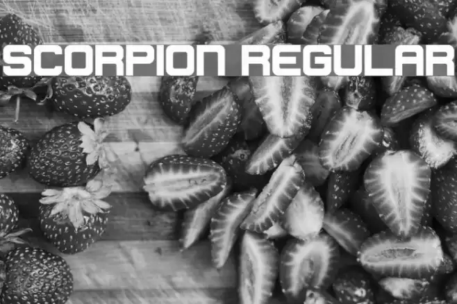 Scorpion Regular Font examples