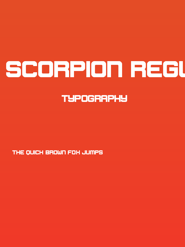 Scorpion Regular Poster