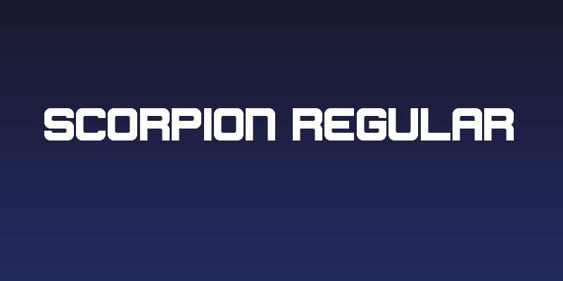 Scorpion Regular Social Header