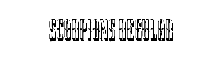 Scorpions Regular  font caratteri gratis