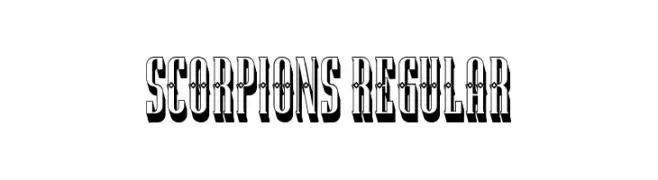 Scorpions Regular  تنزيل الخطوط