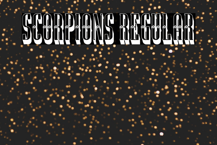 Scorpions Regular Example 1