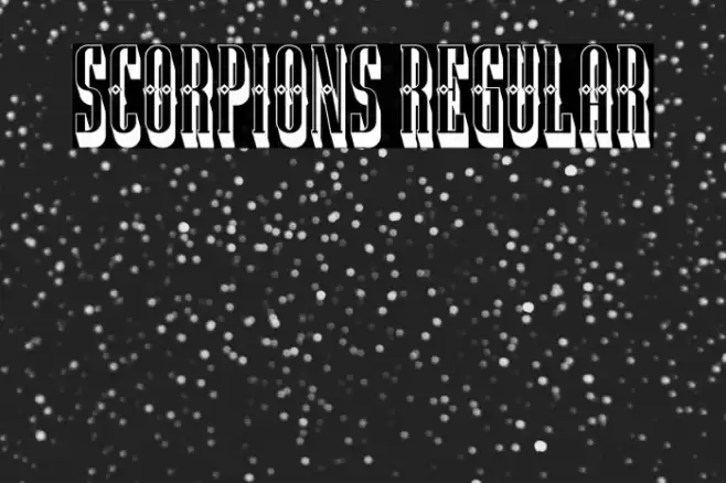 Scorpions Regular Font examples