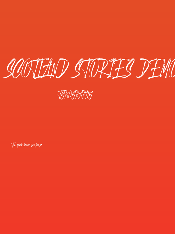 Scotland stories DEMO Poster