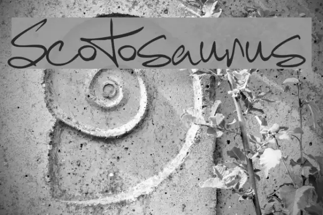 Scotosaurus Font examples