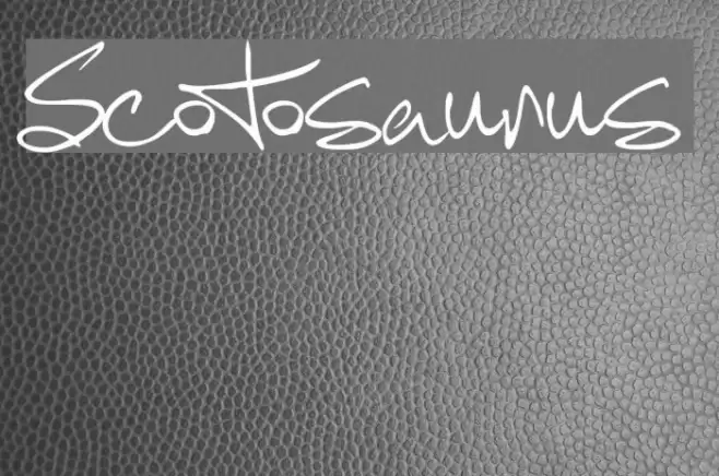 Scotosaurus Font examples