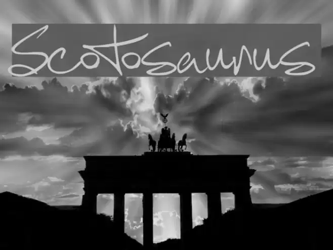 Scotosaurus Font examples